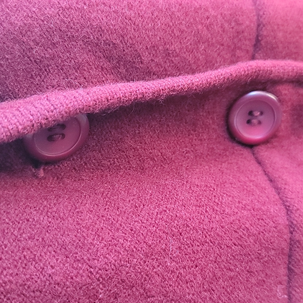 Pendleton Burgundy Lambswool Button Up Cardigan S… - image 6